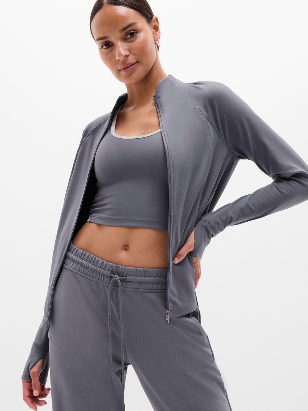 NWT Athleta Salutation Begonia Pink Jacket Size 1X